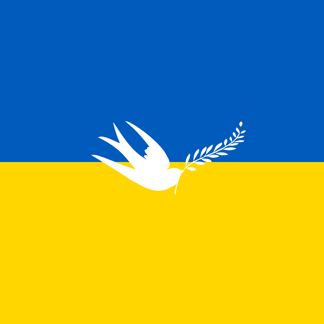 Dove and Flag of Ukraine Instagram Post